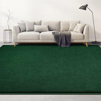 Large Area Rugs for Living Room Bedroom, 4x6 Feet Dark Green Rug, Minimalist Modern Shag Rug, Soft Thick Memory Foam Indoor Carpet, Non-Slip Washable Rug for Boys Girls Dorm Nursery Room Home Decor