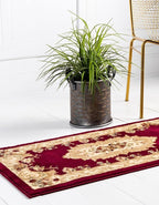 Rugs.com Chateau Collection Rug - 12 Ft Runner Red Medium Pile Rug