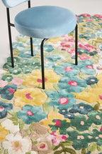 Cassia Wool Viscose Area Rug - 8’ x 10' – Handmade Wool Area Rugs –Yellow – Rugs for Living Room, Bedroom – Anti-Skid – Carpets with Non-Slip Natural Backing with 100% Cotton