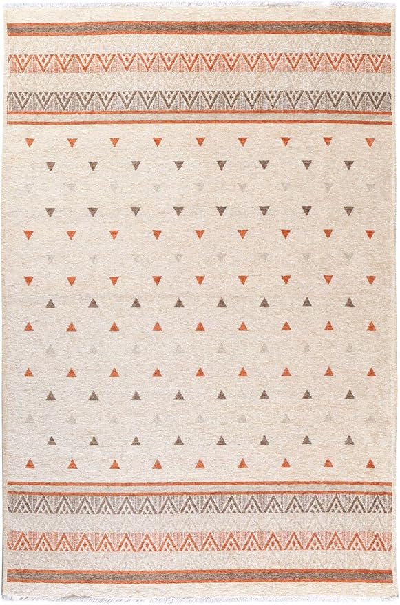 Alfa Rich 3x10 Beige Terracotta Washable Area Rugs for Living Room Kitchen Hallway Decor Runner