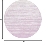 SAFAVIEH Adirondack Collection Area Rug - 4' Round, Cream & Purple, Modern Ombre Design, Non Shedding & Easy to Clean, Ideal for Living Room, Bedroom, Office, Dining Space (ADR113L)