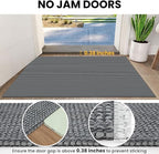 IOHOUZE Small Area Rug 2x3 Washable Woven Rugs for Entryway Non Slip Rubber Backed Front Door Rugs Indoor Doormat Throw Rug Floor Carpet for Entrance Kitchen, Dark Grey