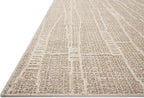 Loloi Amber Lewis Bexley Collection BEX-05 Mushroom/Natural 5'-0" x 7'-6" Area Rug Neutral, Textured, Living, Bedroom, Dining, Carpet
