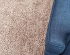 Unique Loom Solid Shag Collection Area Rug (6' 1" Round, Taupe)