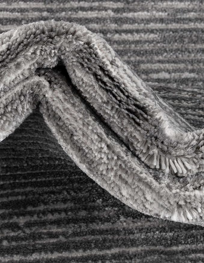 Unique Loom Finsbury Collection Area Rug - Kate (3' 3" x 5' 3" Rectangle, Gray/ Ivory)