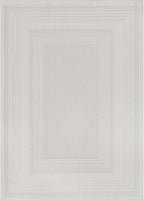 Micro Loop Indoor Rug White 6x9 Boho Geometric Neutral Area Rugs for Living Room Soft Luxury Modern Low and High Pile Durable Stain Resistant Non-Shedding Indoor Area Carpet 6 x 9