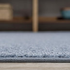 JONATHAN Y Haze Solid Low-Pile Classic Blue Indoor Area Rug 10x14, Coastal,Bohemian,Minimalist,Classic, Easy-Cleaning for Living Room,Bedroom,Kitchen,Pet Friendly,Non-Shedding (SEU100F-14)