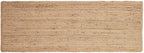 REDEARTH · Area Runner Rug - 2'x6' Braided Natural Jute with Non-Skid Backing - Handwoven Rectangular Boho Rug for Bedroom, Kitchen, Living Room - Farmhouse Aesthetic Home Decor - Handmade Carpet