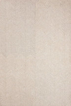 Modern Herringbone Chevron Collection Handcrafted Wool Area Rug - Durable, Zigzag Pattern, for High Traffic, Contemporary Design for Living Room, Bedroom, Dining Room Decor (Sand Beige, 7' x 10')