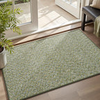 MontVoo Door Mat Indoor Entrance Doormat, Absorbent Durable Rubber Non Slip Front Door Mat for Inside Entry Entryway Dirt Trapper Welcome Mat, Green 24''x36''