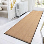 Rubber Runner Rug for Hallways Non Slip, Low Pile Long Laundry Room Mat Hall Jute Rug Runner Carpet Non Skid
