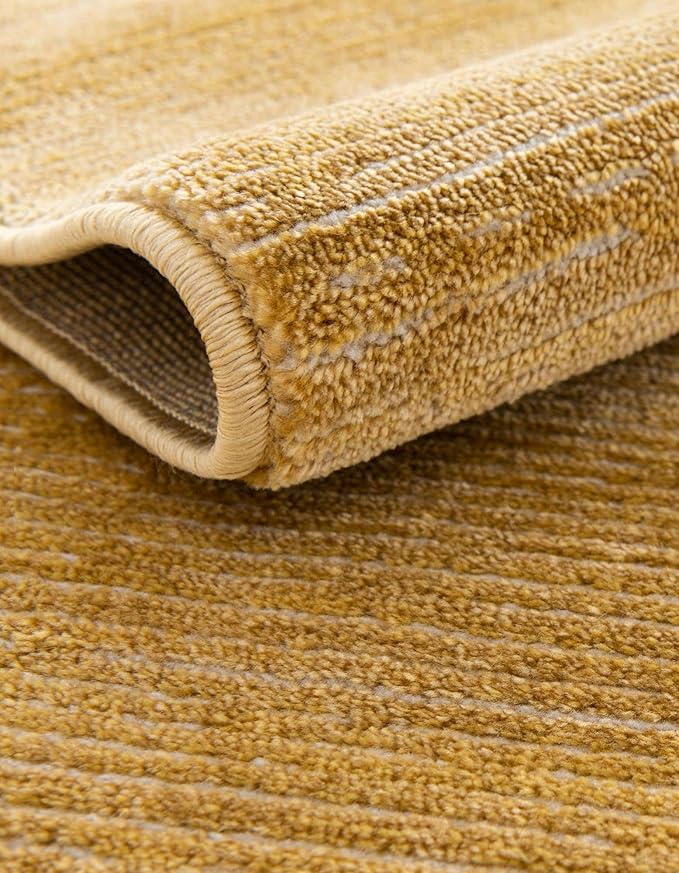 Unique Loom Finsbury Collection Area Rug - Kate (7' 10" Octagon, Yellow)