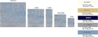Furnish my Place Trellis Pattern Rug - 5 ft. x 8 ft, Light Blue, Bohemian Rug with Transitional Design