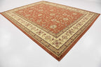 Unique Loom Voyage Collection Traditional Oriental Classic Intricate Design Area Rug (10' 0 x 13' 0 Rectangular, Terracotta/Ivory)