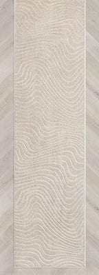Well Woven Custom Size Hallway Stair Runner - Choose Your Length - 27 Inches Wide x 90 Feet Long Runner (27" x 90' Runner) Rug - Ivory Sibi Soft Touch, Modern Abstract - Hi-Lo Pile