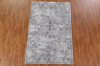 Rug Source Modern Collection, 5x8 Abstract Rug, Hand Knotted Greys & Charcoal Floral Rug, Oriental 100% Silk Carpet for Foyer, Entryway and Hallway