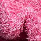 Unique Loom Solid Shag Collection Area Rug (3' 3" x 5' 3" Oval, Taffy Pink)
