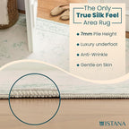 Istana 4x6 Area Rug - Green Rugs for Living Room 4x6 - Foldable Rugs for Bedroom - Stain Resistant Washable Rug - Eco-Friendly Boho Area Rugs - Easy to Clean Living Room Rug 4 x 6