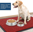 OLANLY Front Door Mat Indoor Outdoor Entrance, Waterproof Heavy Duty Doormat, Fade Resistant, Low Profile, Easy Clean Patio Porch Welcome Floor Mats for Entry, 71x34, Red