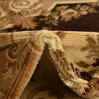 Rugs.com Chateau Collection Rug – 10 Ft Runner Brown Medium Rug Perfect for Hallways, Entryways
