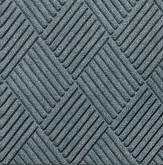 WaterHog Diamond | Commercial-Grade Entrance Mat with Rubber Border – Indoor/Outdoor, Quick Drying, Stain Resistant Door Mat (Bluestone, 3' x 6')