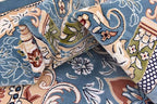 Unique Loom Narenj Collection Classic Traditional Medallion Textured Design Area Rug, 10 x 13 ft, Blue/Tan