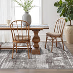 LUMI Washable Area Rug 5x8 for Living Room, Ultra Soft Stain Resistant Carpet with Non Slip Rubber Backing, Non-Shedding Low Pile Rugs for Bedroom, Dining Room, Indoor, Office