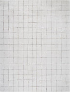 Livabliss x Our PNW Home Cascade Minimalist Area Rug, 9'2" x 12', Ivory