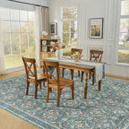 WITSHOCK Living Room Area Rugs 12x15: Soft Non-Slip Backing Washable Rugs Vintage Large Carpet for Bedroom Office Dining Room Kitchen Stain Resistant Home Decor Rug