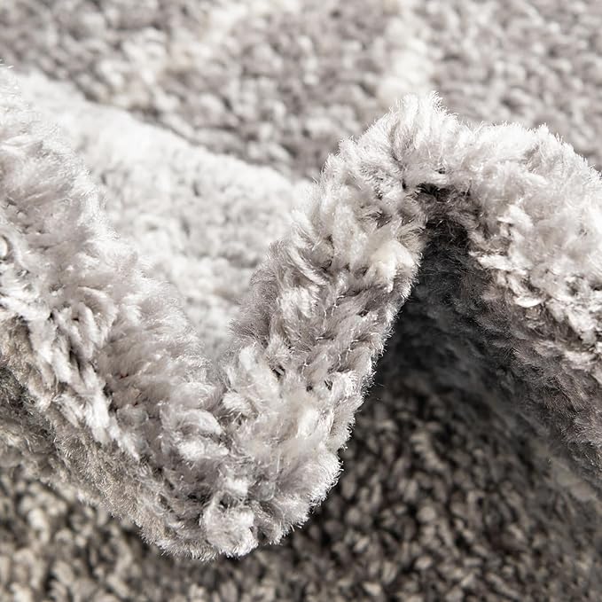 Unique Loom Trellis Frieze Collection Area Rug - Geometric (3' Square, Light Gray/ Ivory)