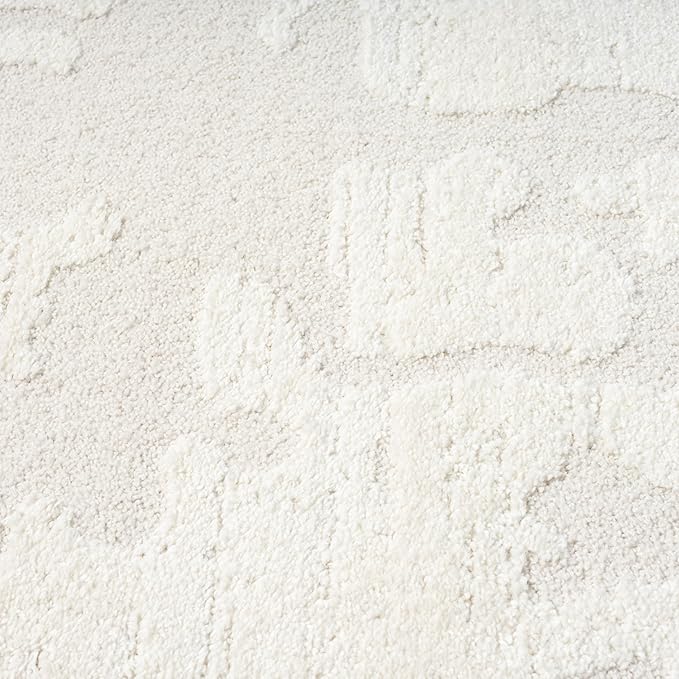 Abani Nomad Cream Area Rug 6' x 9' for Living Room, Bedroom - Abstract Pattern - Durable & Easy to Clean