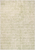 Hand-Tufted 100% Wool Area Rug – Unique Modern Geometric Grid Pattern, Soft Plush Textured Carpet for Living Room, Bedroom, Dining Room & Entryway (Light Green, 2.6' x 8')