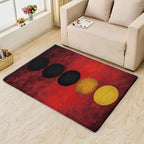 Geometric Rug, 6x8 Rug, Red Gradient Rugs for Living Room Bedroom, Modern Large Area Rug, Washable Rug Non Slip Soft Indoor Carpet, Kids and Pets Friendly, Geometric Home & Room Decor