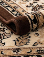 Unique Loom Sialk Hill Collection Area Rug - Washington (2' 7" x 10' Runner Brown/Black)