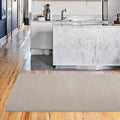 Revival Rugs Stripe 3'11"x6'1" Machine Washable Area Rug for Kitchen Bedroom - 100% Recycled Oeko-TEX Certified, Medium Pile, Taupe