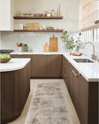 RUGGABLE Washable Vintage Area Rug – Sarrah Hazel 4x6, Stain-Resistant, Non-Slip – Medium Machine Washable Rugs for Living Room, Bedroom, Hallway, Entryway & Office–with Standard Pad