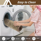 COSY HOMEER-Door-Mat Dirt Trapper Entryway Rugs 24"x36" Non Slip Washable Entrance Mats Absorbent Welcome Mat Low Profile Dog Door Mats for Front Back Doomats and Wet Shoes,Taupe
