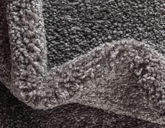 Unique Loom Solo Collection Area Rug - Calabasas (7' 10" x 10' Rectangle, Gray)