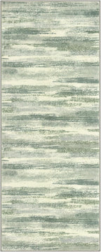 Modern Abstract Runner Rug 2x5, Sage Green Grey Washable Kitchen Runner Entryway Rug Mat Non-Slip Soft Hallway Rug Runner Thin Print Faux Wool Carpet for Bedroom Laundry Room Indoor