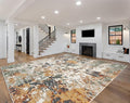 Keen Home Design Area Rugs - 12x15 Non-Shedding, Abstract Rugs for Kitchen, Living Room, Bedroom, Dining Room, Entryway - Size: 12' x 15', Multi