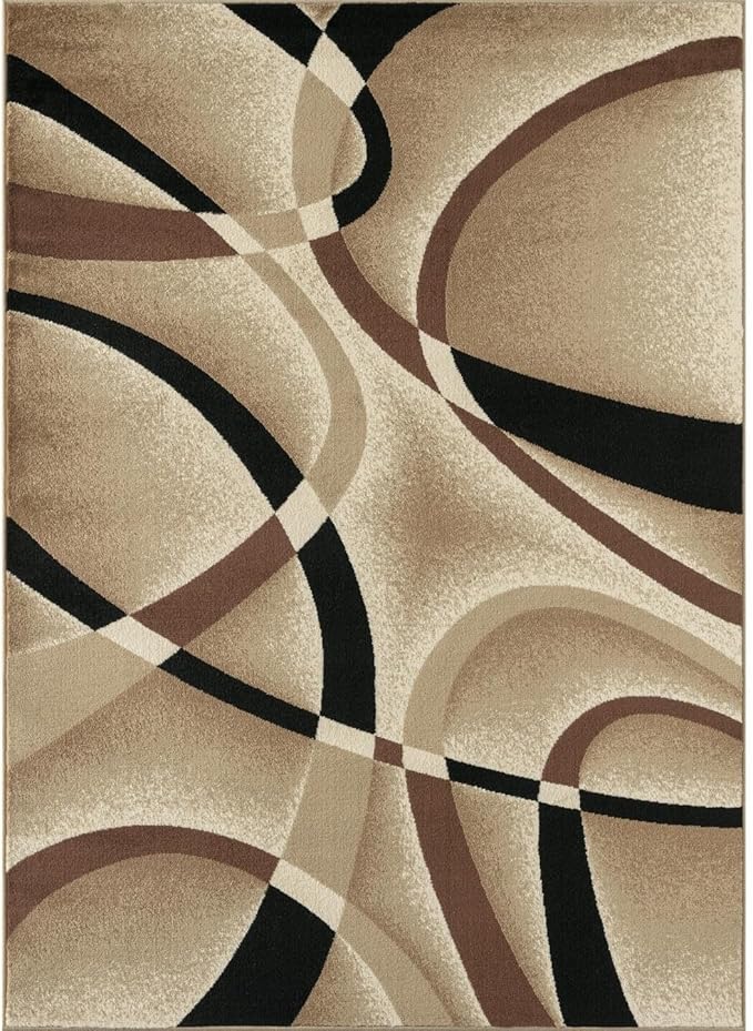 Persian Area Rugs 2305 Beige Modern Area Rugs,2 x 3 ft