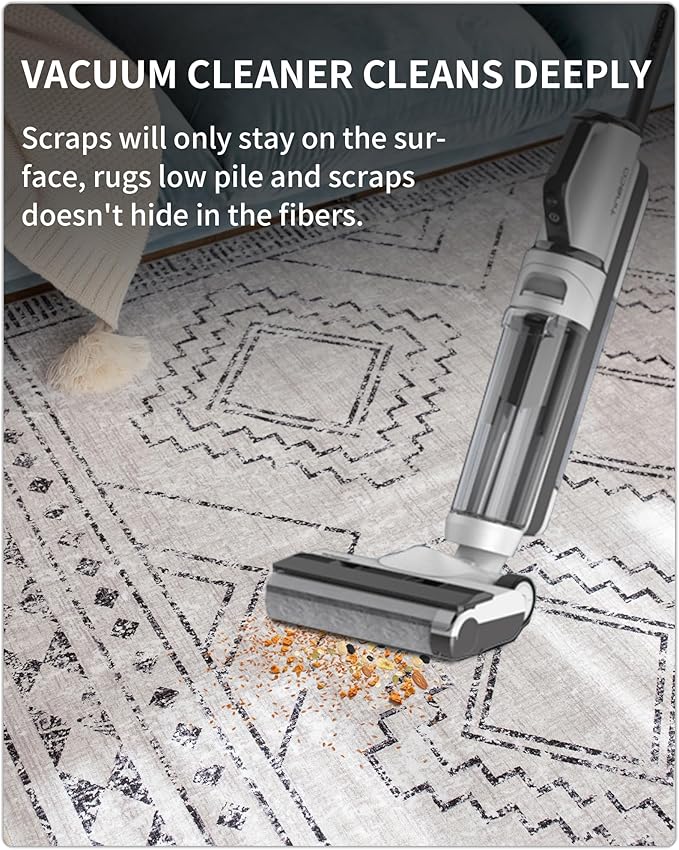 ILANGO Moroccan Runner Rugs for Hallway 2.5'x6' Machine Washable Area Rugs with Rubber Backing Modern Rugs Non Slip Carpet for Kitchen Indoor Floor Dedroom Farmhouse Dining Room, Foldable