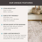 Farmhouse Area Rugs 9x12 for Living Room - Abstract Medallion Rug for Bedroom, Dining Room Under Table, Washable Non Slip, Fade & Stain Resistance