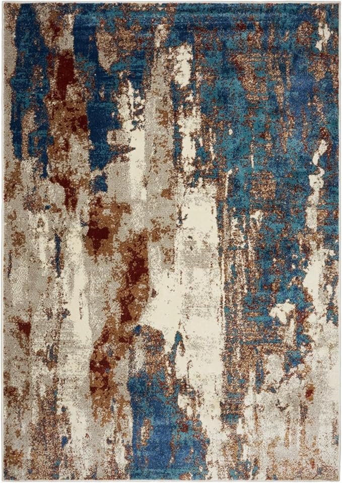 LUXE WEAVERS Lagos Collection Passion 2x3 Abstract Area Rug