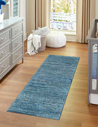 Unique Loom Finsbury Collection Area Rug - Kate (2' 7" x 12' Runner, Blue)