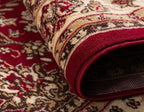 Unique Loom Sialk Hill Collection Area Rug - Washington (5' x 8' Oval Burgundy/Cream)