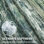 2x5 Modern Abstract Runner Rug for Hallways, Dark Green Super Soft Hallway Decor Kitchen Rugs with Non-Slip, Non-Shedding Washable Rug for Hallways Entryway Bedroom Indoor