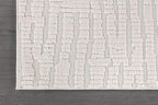 Modern Micro Loop Indoor Area Rugs for Living Room Bedroom Kitchen Geometric Pebble White 5x7 Luxury Durable Low and High Pile Non-Shedding Stain Resistant Soft Area Carpet 5 x 7