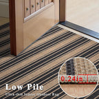 Striped Easy Jute Rug 8x10 Outdoor Rug Large Washable Rugs for Living Room Patio Non Slip Neutral Farmhouse Indoor Outdoor Carpet for Backyard Patio Office