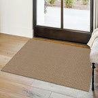 Small Braided Rugs 2x3 Ft Area Rugs for Entryway Washable Rug Non Slip Throw Rugs Cotton Woven Door Mat Indoor Entrance Front Door Rugs for Foyer Kitchen, Orange/Tan/Brown